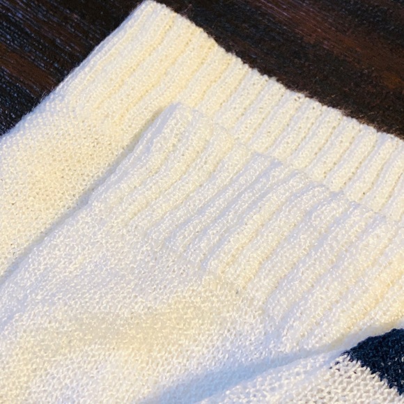 Size Small. Worn Once. Blue + White Cardigan 💙 - Picture 7 of 8